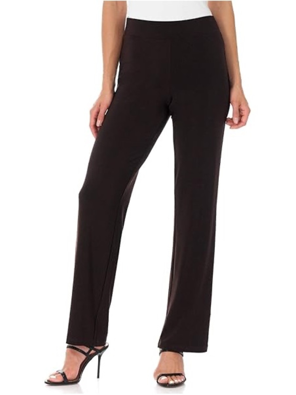 Banana Republic Y2K Black Matte Jersey Pull-On Pants